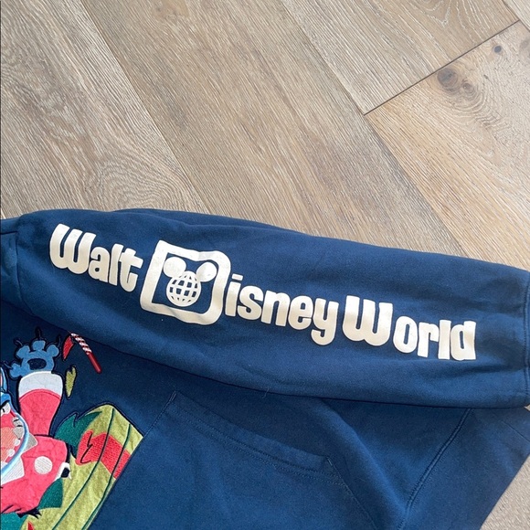 Disney Walt Disney world Navy Hoodie with lilo and Stitch Graphic sweatshirt xxl - Picture 3 of 6
